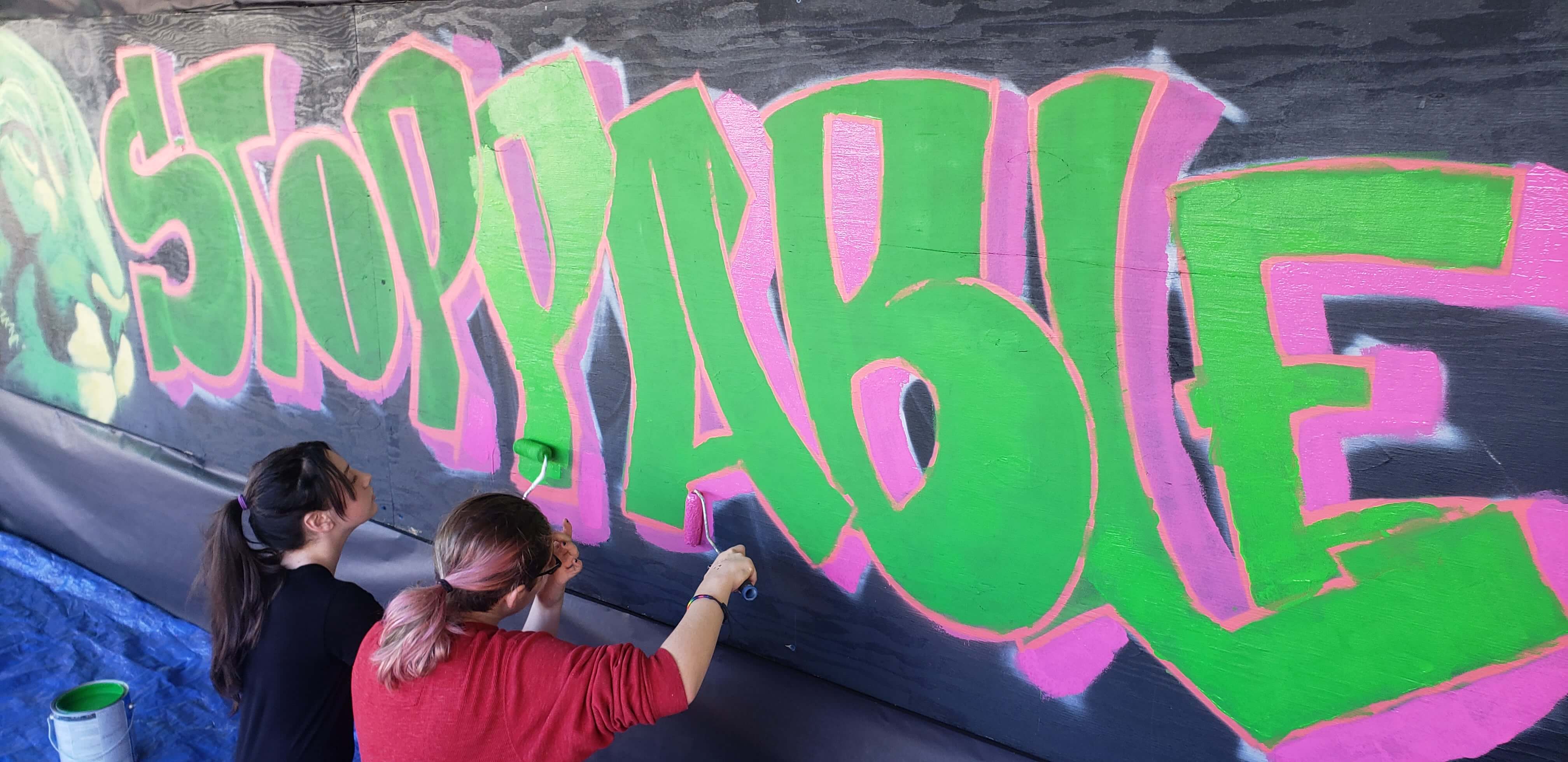 Emerald Shores Elementary School Mural by Drake Arnold & Andrew Raymond