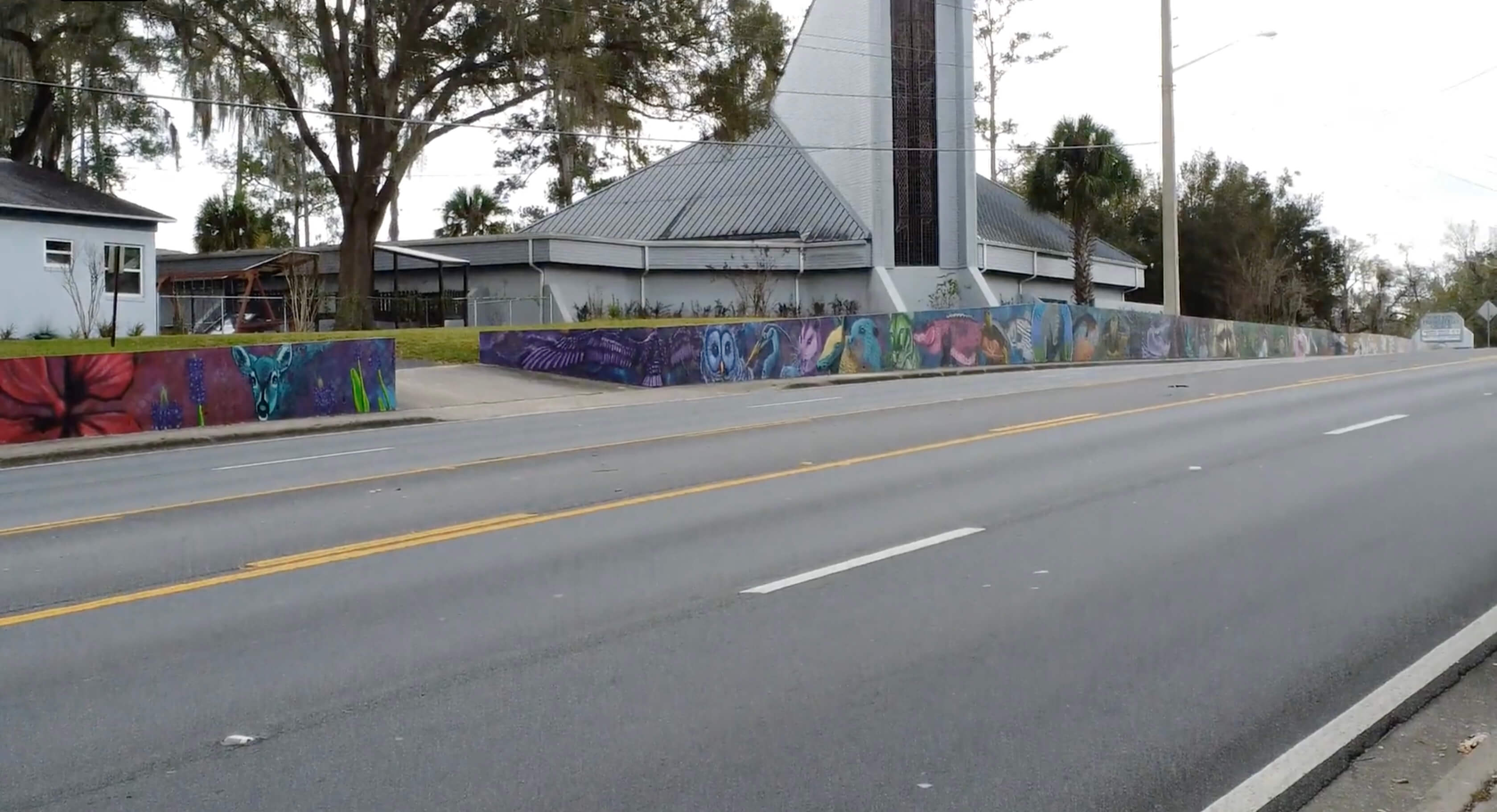 Mural by Drake Arnold for the Free the Ocklawaha Coalition