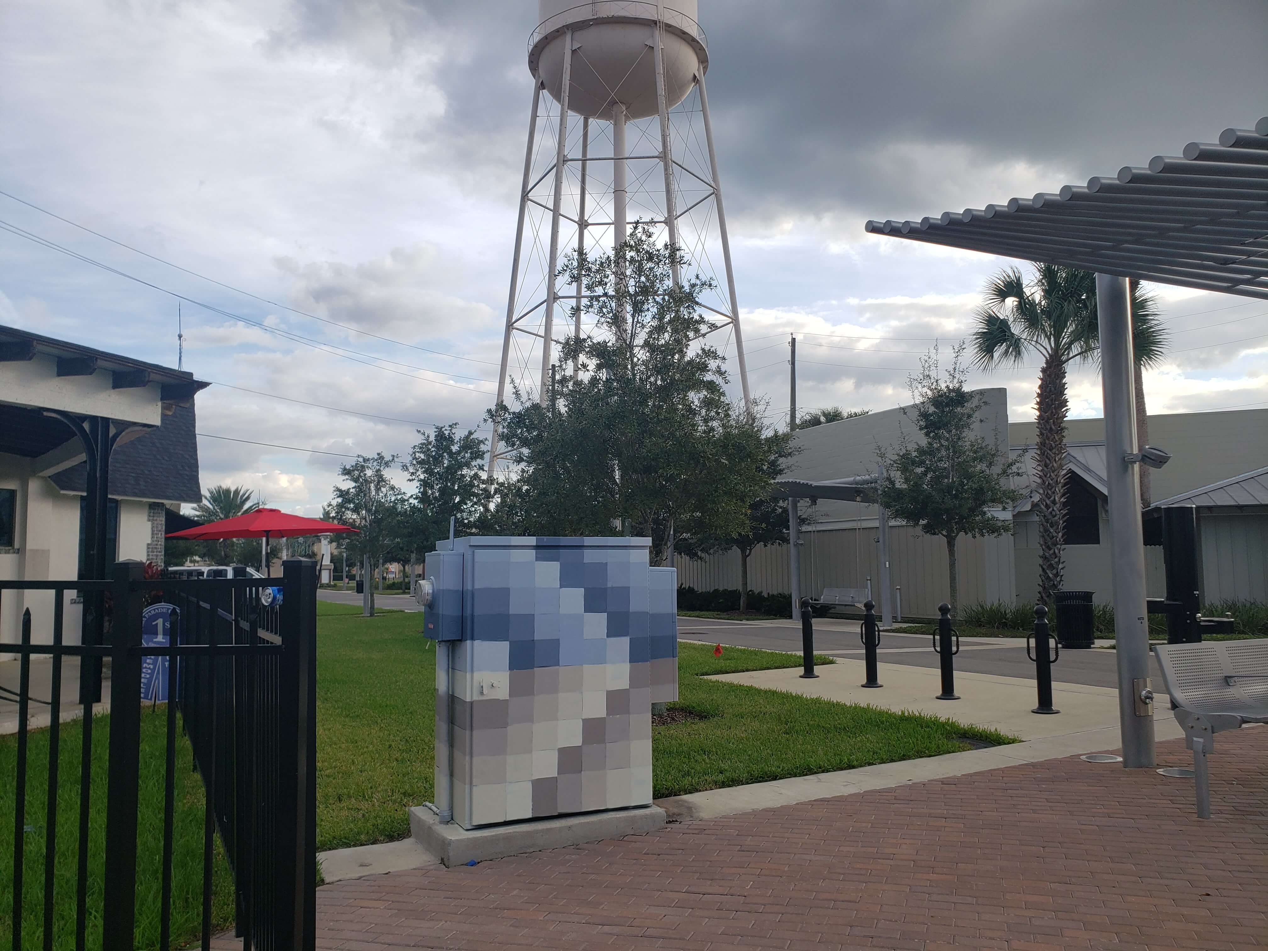 Drake Arnold Mural on Transformer Cabinet in Downtown Winter Haven, 2020
